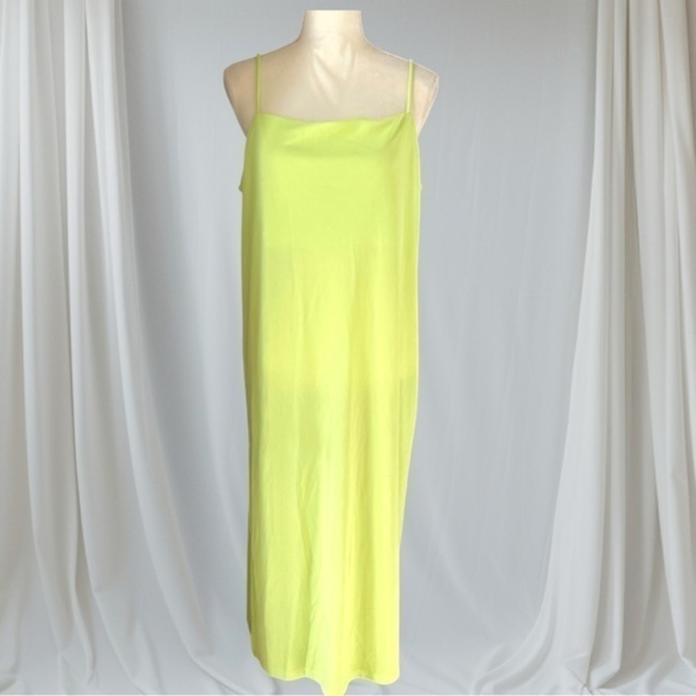 NWT 🌟 Elegant Lime Slip Dress by H&M 💚 L